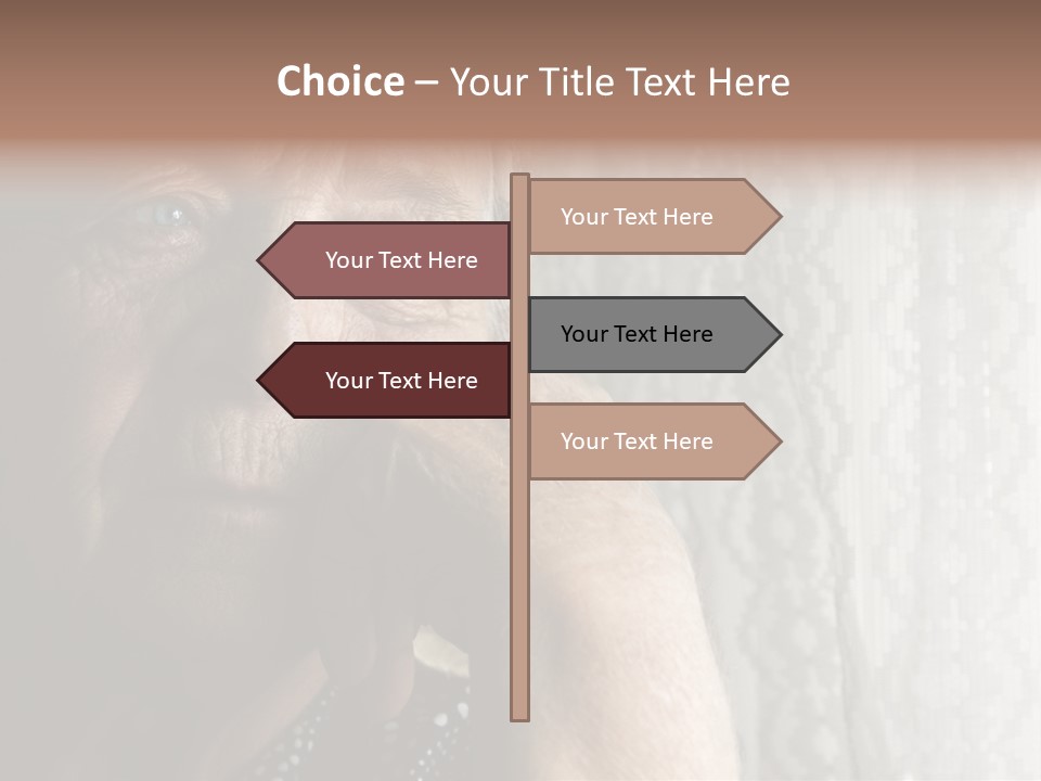 Elder Window Alone PowerPoint Template