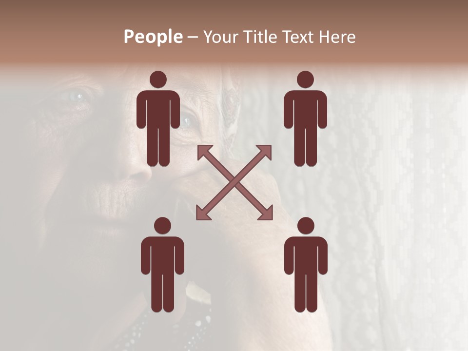 Elder Window Alone PowerPoint Template