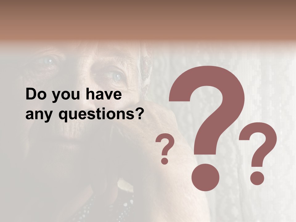 Elder Window Alone PowerPoint Template