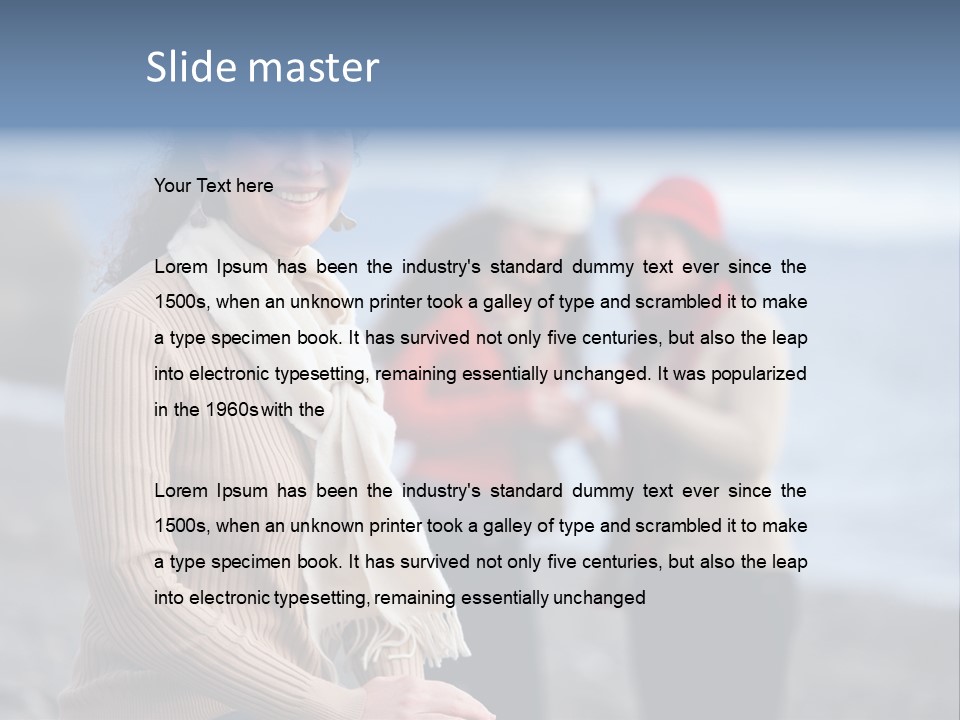 Sisterhood Daughters White PowerPoint Template