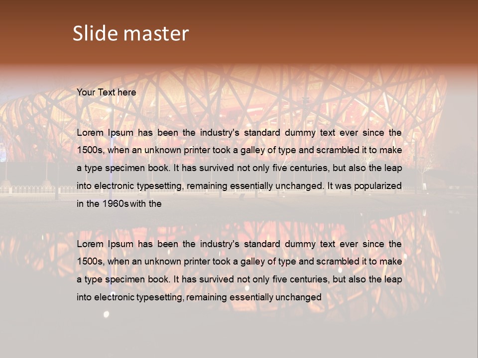 Lamp Style Window PowerPoint Template