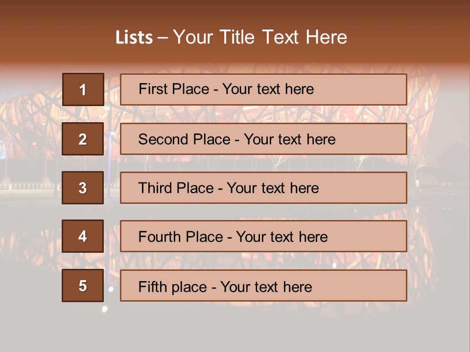 Lamp Style Window PowerPoint Template