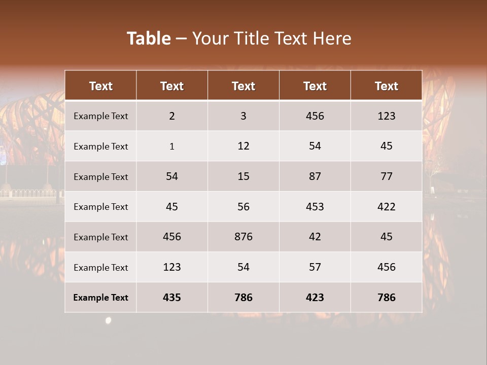 Lamp Style Window PowerPoint Template