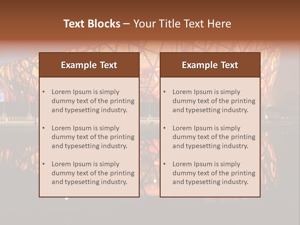 Lamp Style Window PowerPoint Template