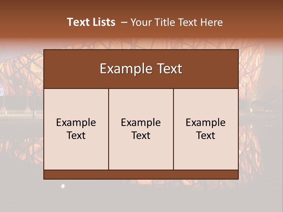 Lamp Style Window PowerPoint Template