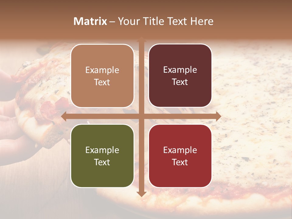 A Person Holding A Slice Of Pizza On A Plate PowerPoint Template