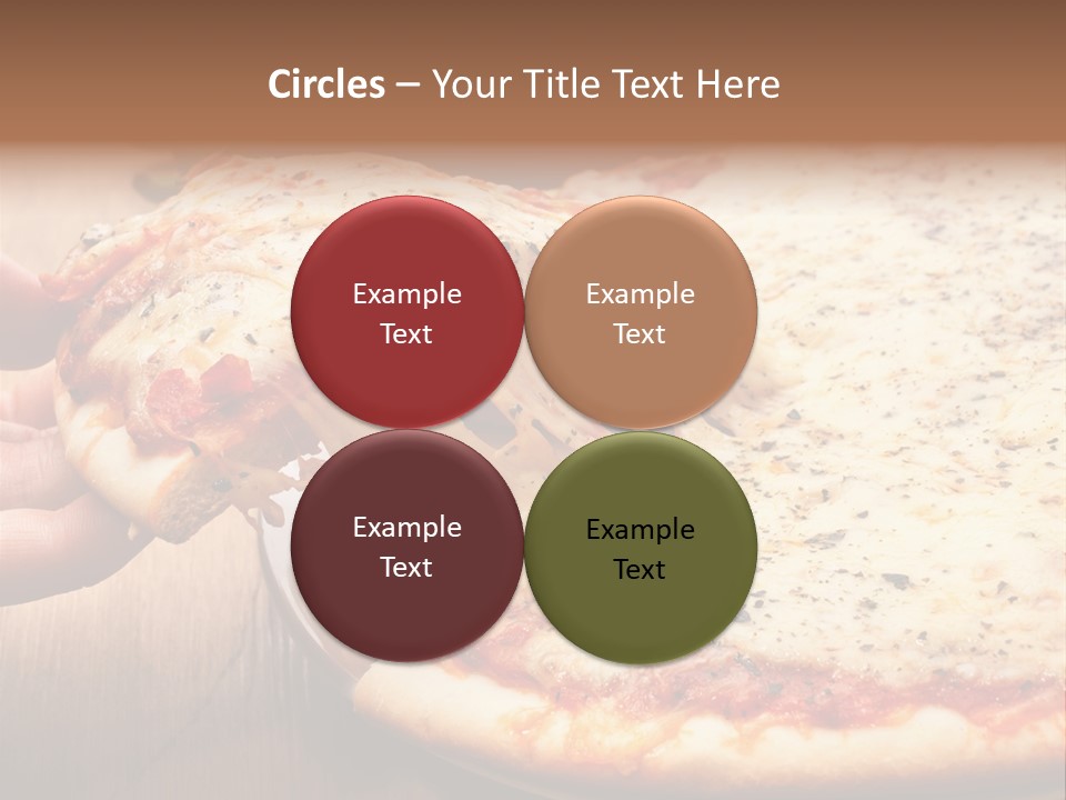 A Person Holding A Slice Of Pizza On A Plate PowerPoint Template