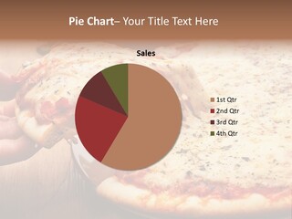 A Person Holding A Slice Of Pizza On A Plate PowerPoint Template