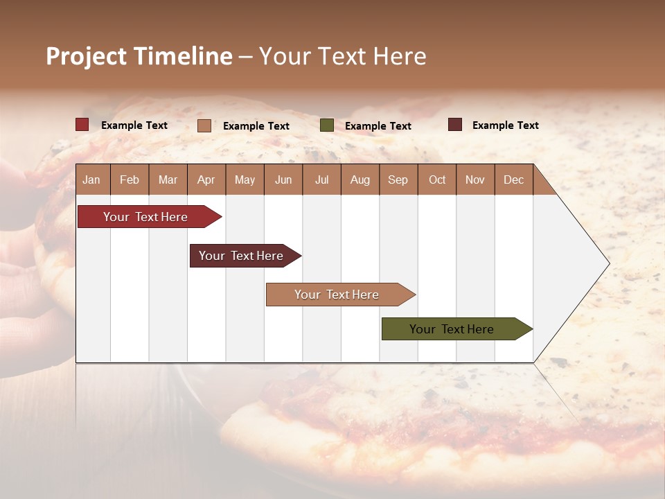 A Person Holding A Slice Of Pizza On A Plate PowerPoint Template
