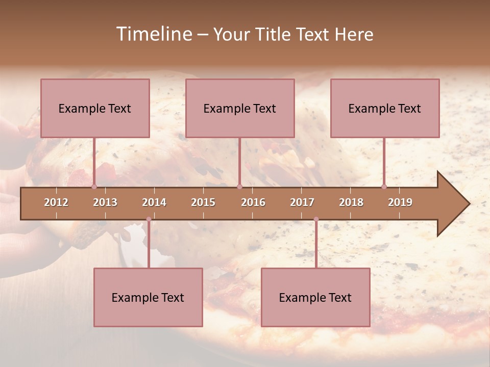 A Person Holding A Slice Of Pizza On A Plate PowerPoint Template