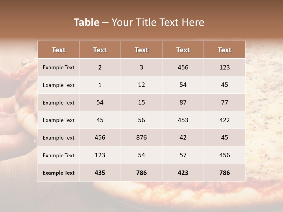 A Person Holding A Slice Of Pizza On A Plate PowerPoint Template