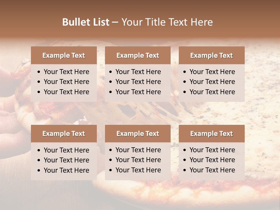 A Person Holding A Slice Of Pizza On A Plate PowerPoint Template