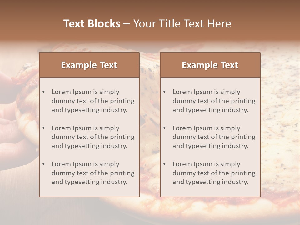 A Person Holding A Slice Of Pizza On A Plate PowerPoint Template