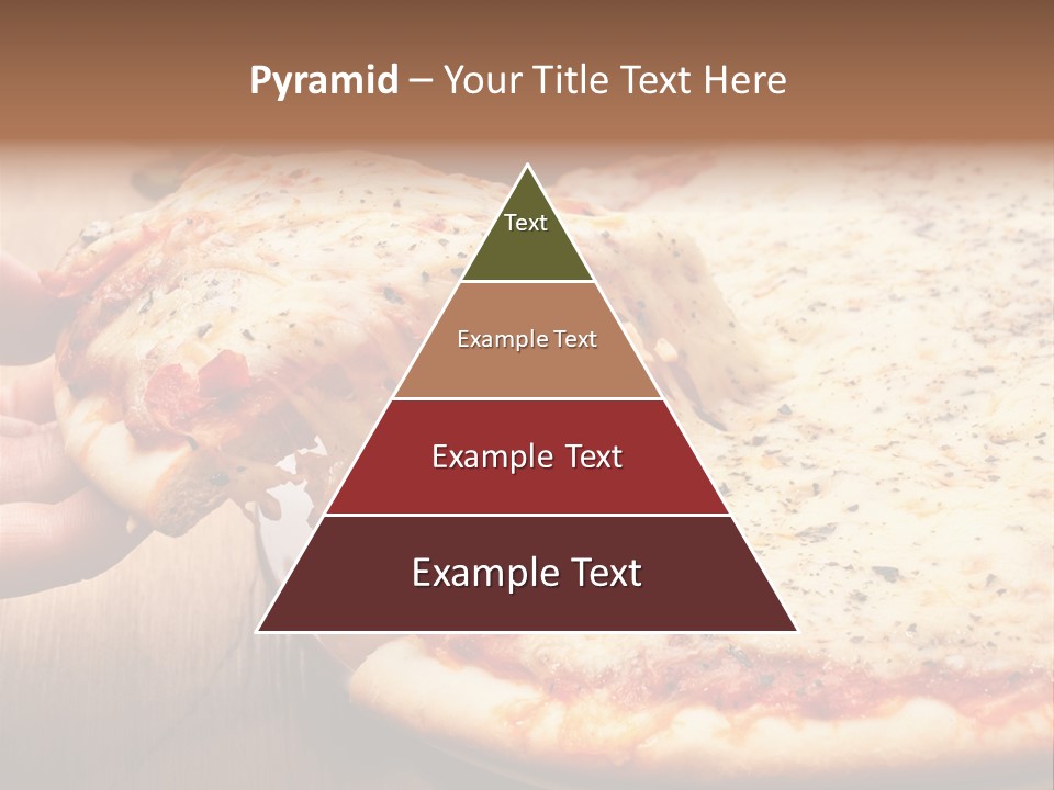 A Person Holding A Slice Of Pizza On A Plate PowerPoint Template