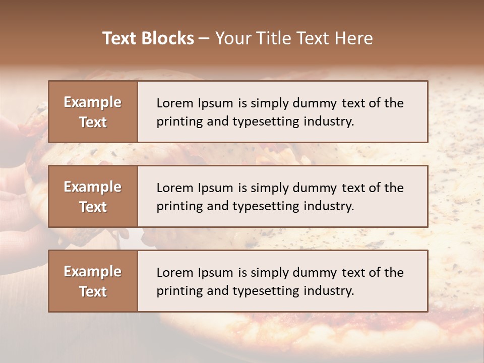 A Person Holding A Slice Of Pizza On A Plate PowerPoint Template