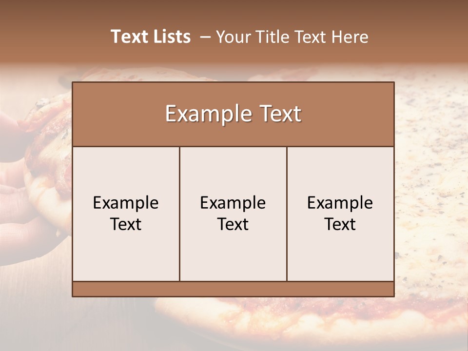 A Person Holding A Slice Of Pizza On A Plate PowerPoint Template