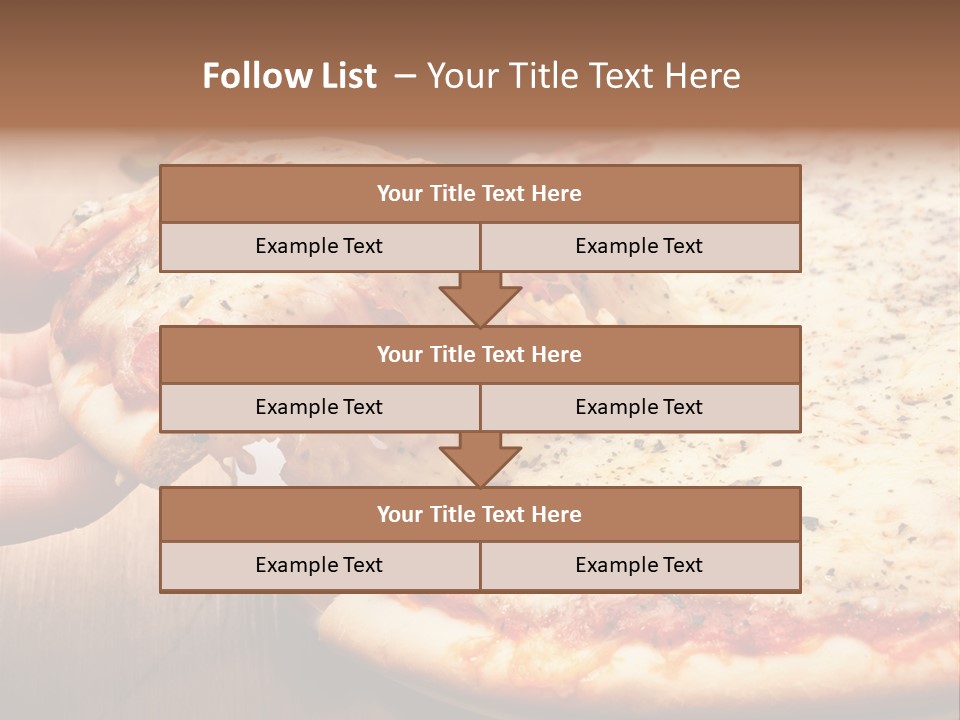 A Person Holding A Slice Of Pizza On A Plate PowerPoint Template
