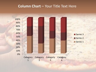A Person Holding A Slice Of Pizza On A Plate PowerPoint Template