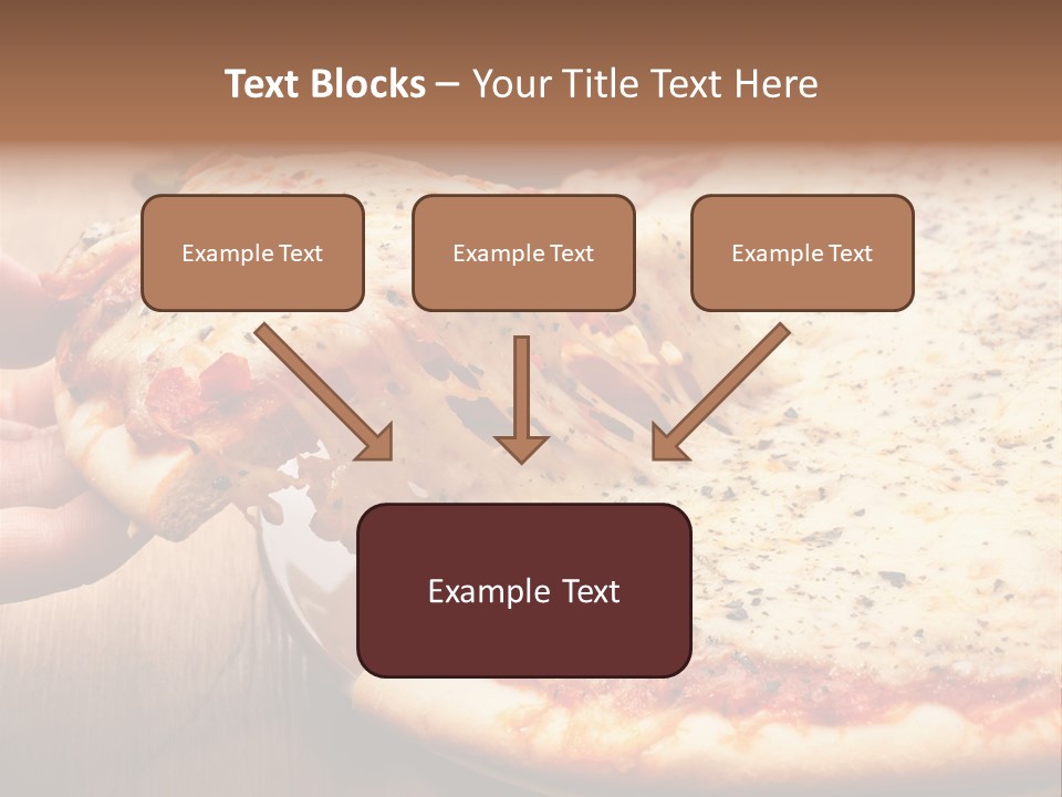 A Person Holding A Slice Of Pizza On A Plate PowerPoint Template
