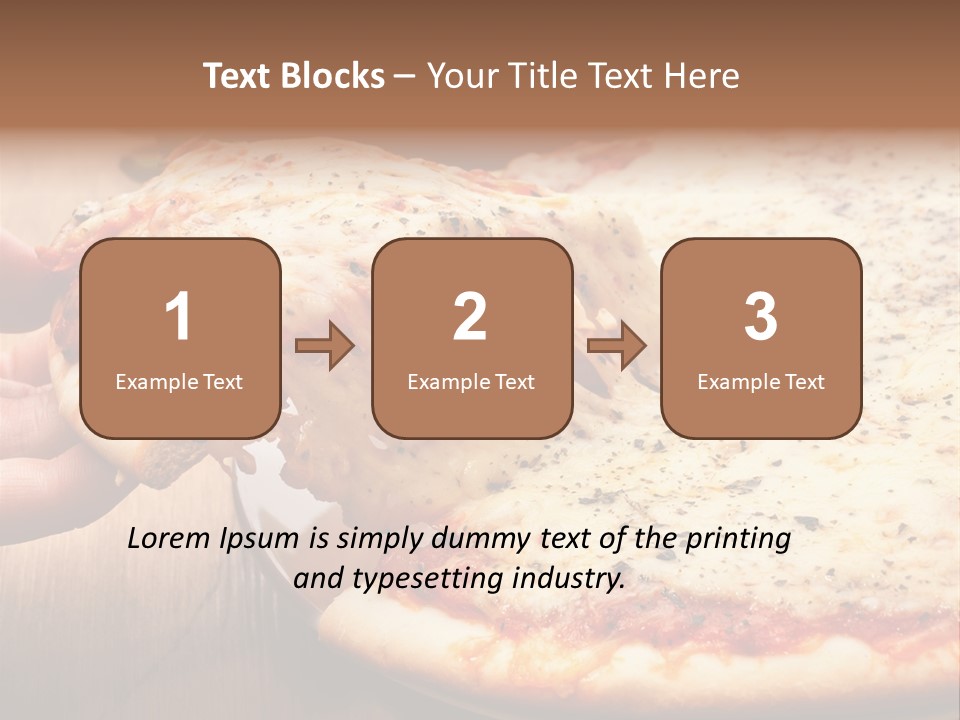 A Person Holding A Slice Of Pizza On A Plate PowerPoint Template