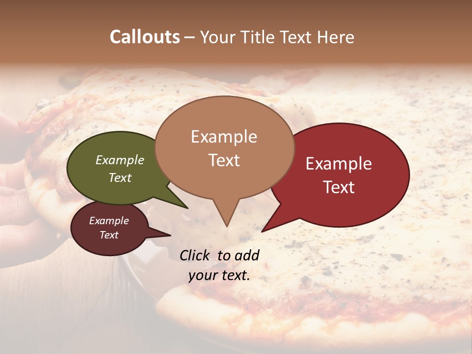 A Person Holding A Slice Of Pizza On A Plate PowerPoint Template