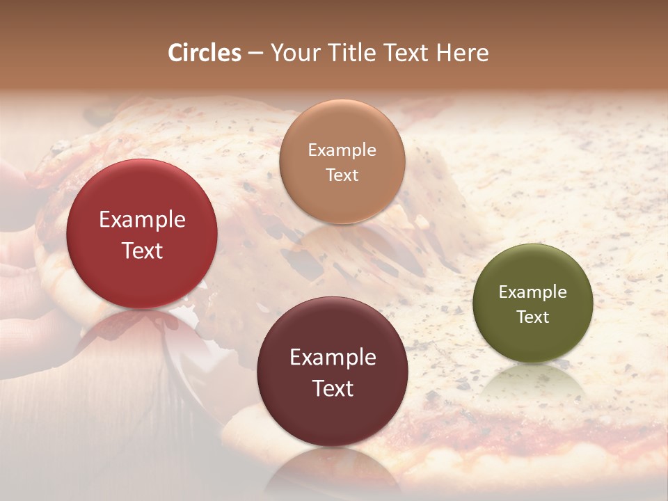 A Person Holding A Slice Of Pizza On A Plate PowerPoint Template