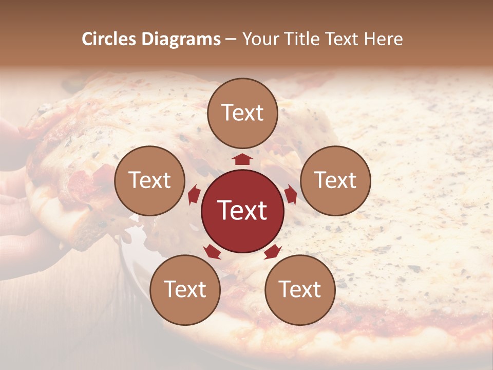 A Person Holding A Slice Of Pizza On A Plate PowerPoint Template