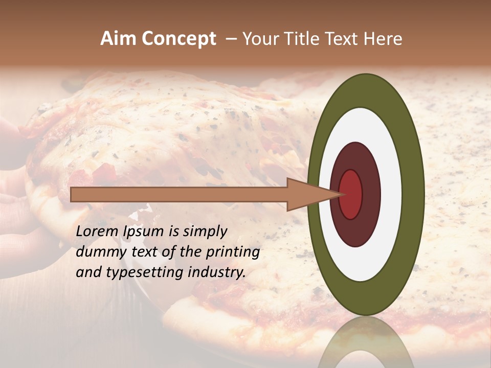 A Person Holding A Slice Of Pizza On A Plate PowerPoint Template