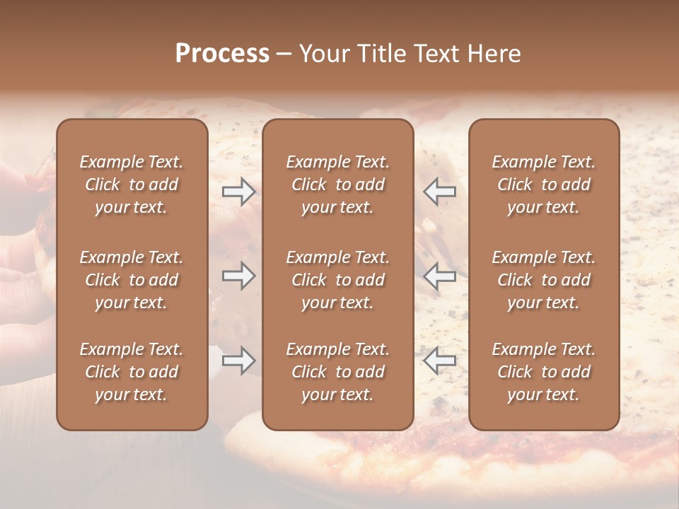 A Person Holding A Slice Of Pizza On A Plate PowerPoint Template