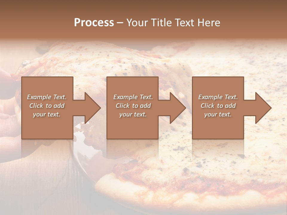 A Person Holding A Slice Of Pizza On A Plate PowerPoint Template