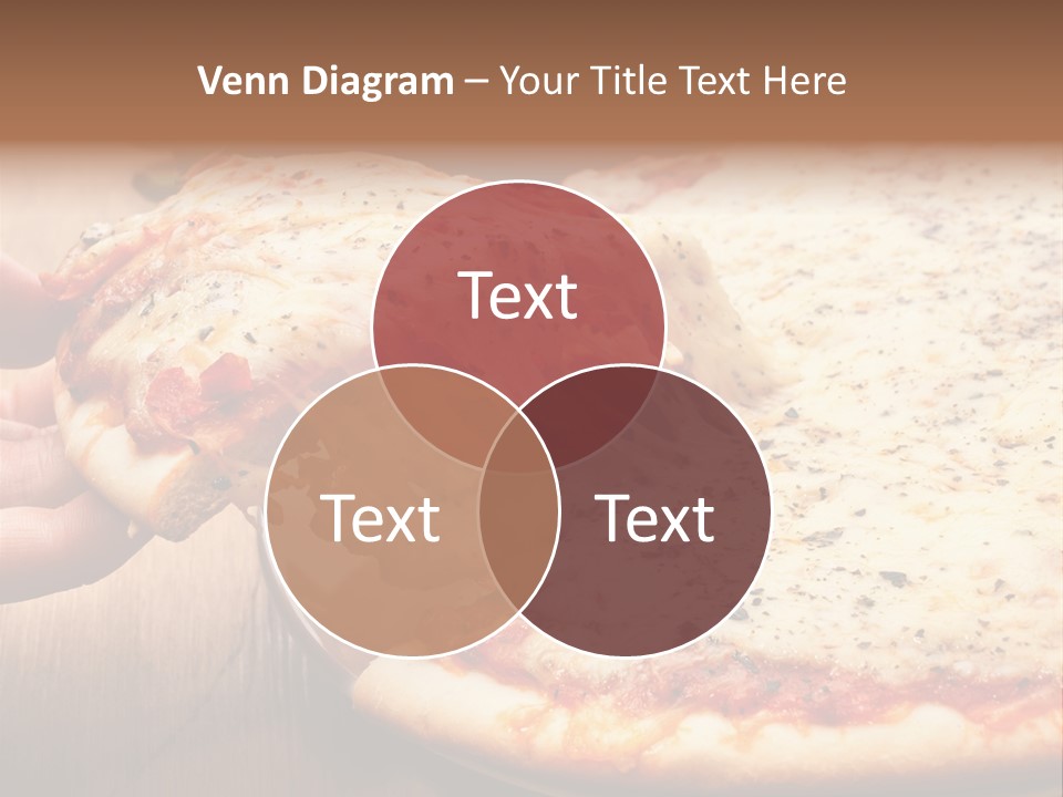 A Person Holding A Slice Of Pizza On A Plate PowerPoint Template
