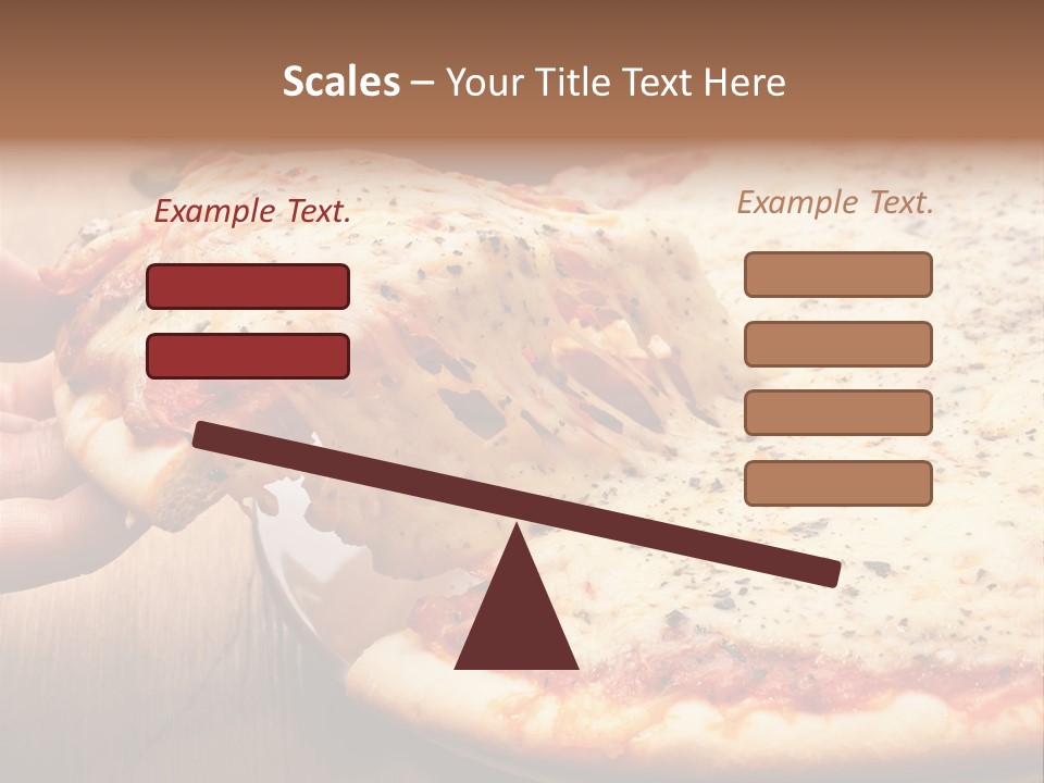 A Person Holding A Slice Of Pizza On A Plate PowerPoint Template
