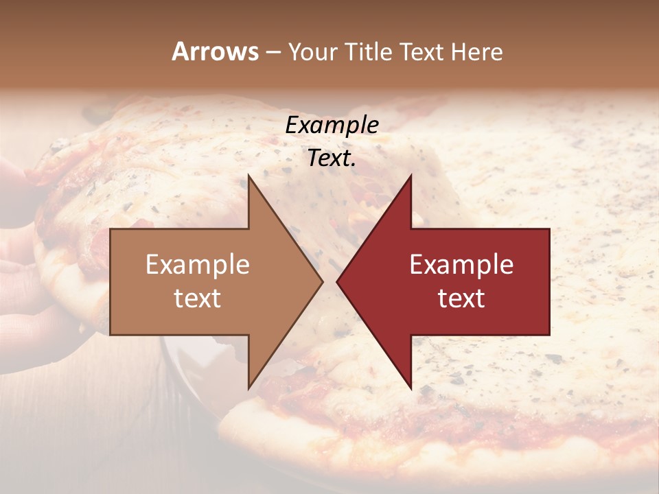 A Person Holding A Slice Of Pizza On A Plate PowerPoint Template
