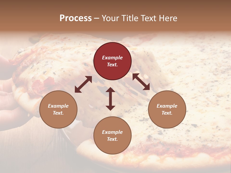 A Person Holding A Slice Of Pizza On A Plate PowerPoint Template