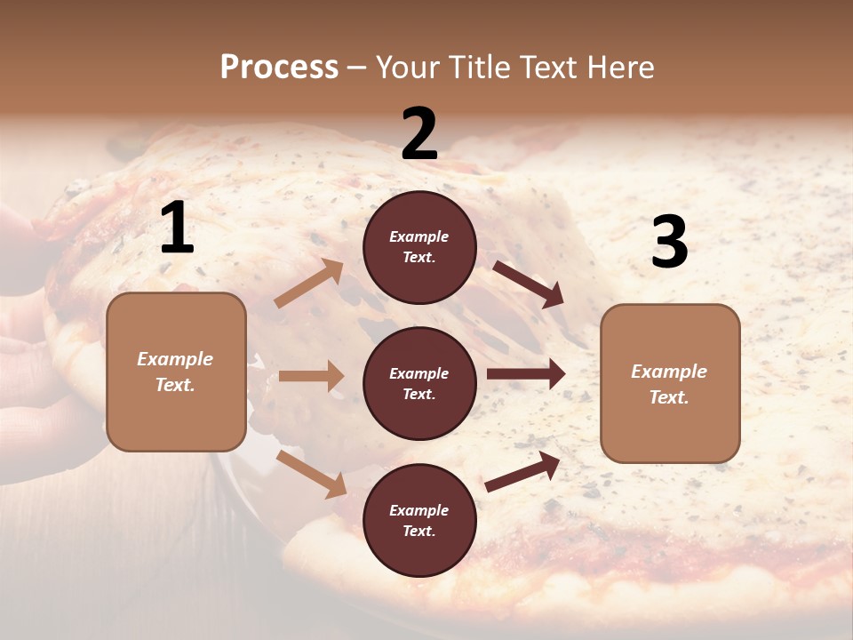 A Person Holding A Slice Of Pizza On A Plate PowerPoint Template