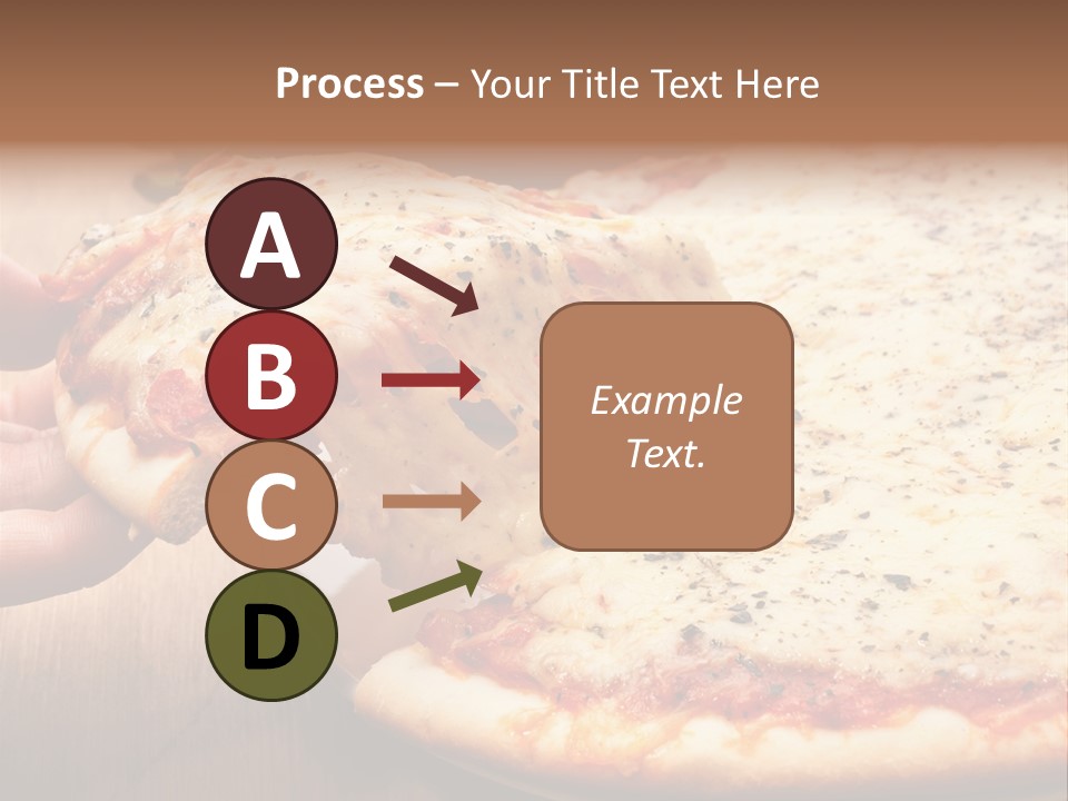 A Person Holding A Slice Of Pizza On A Plate PowerPoint Template