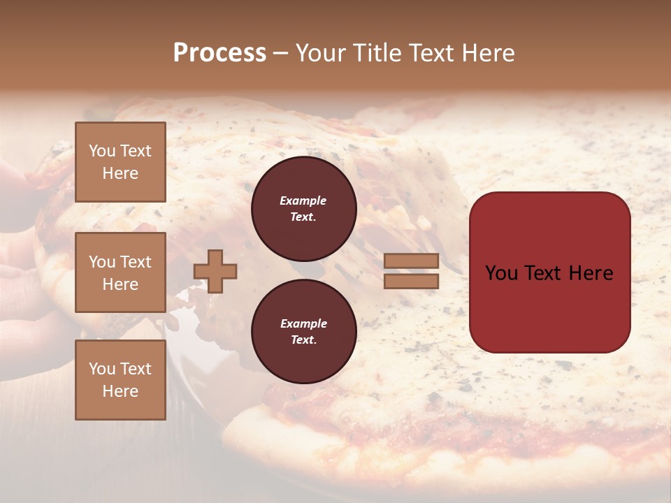 A Person Holding A Slice Of Pizza On A Plate PowerPoint Template