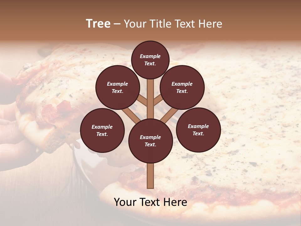 A Person Holding A Slice Of Pizza On A Plate PowerPoint Template