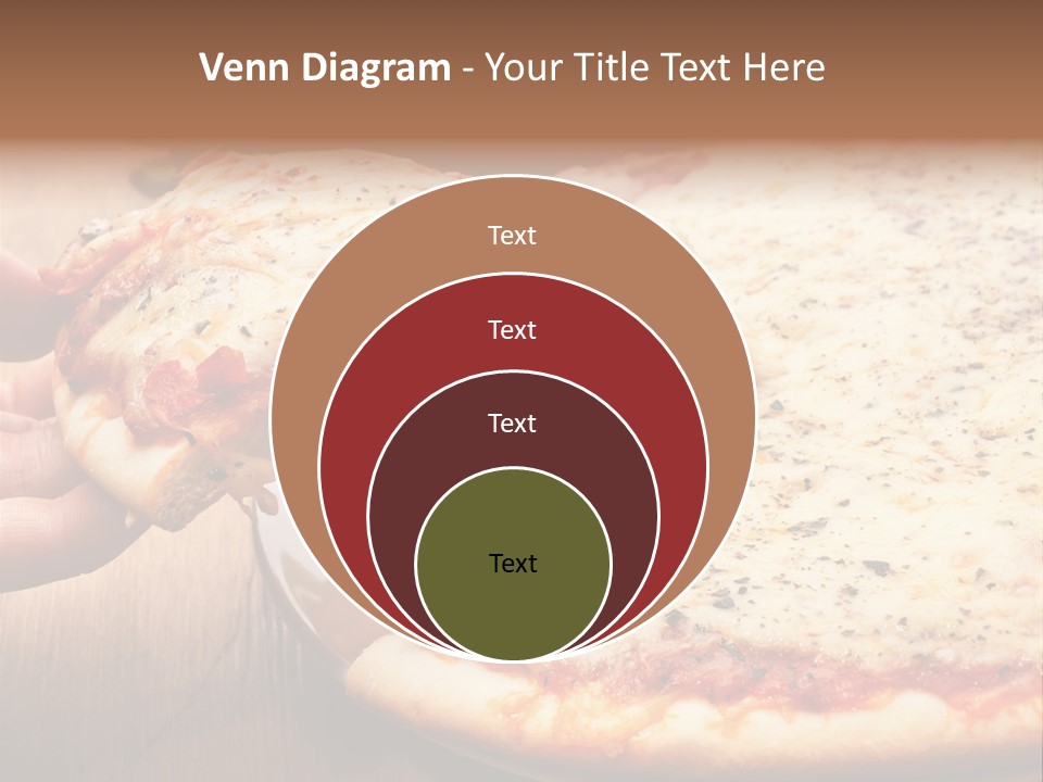 A Person Holding A Slice Of Pizza On A Plate PowerPoint Template