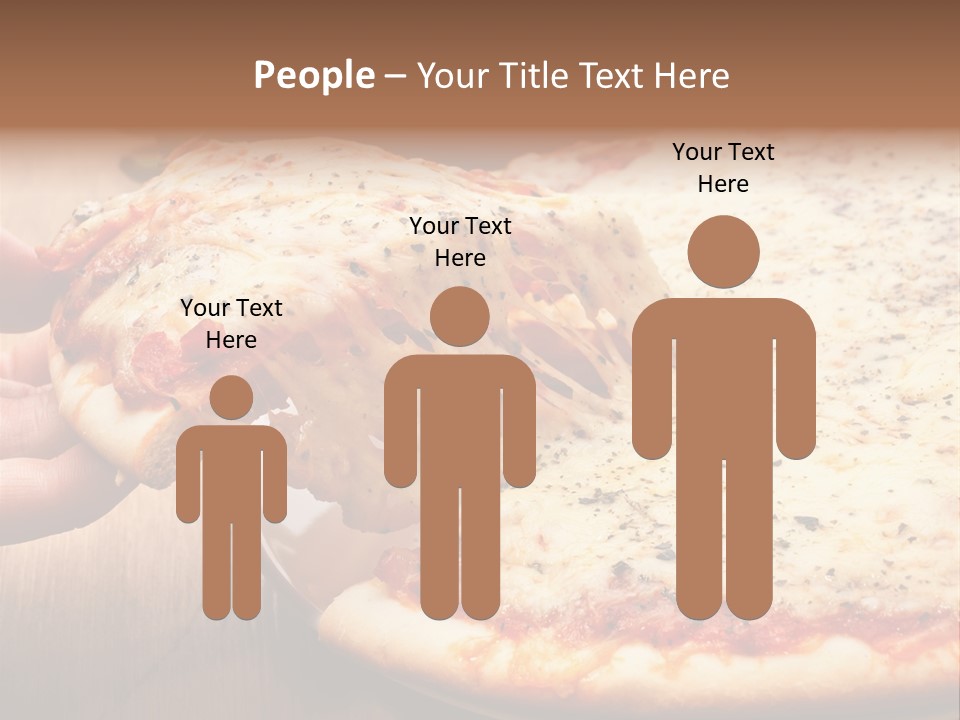 A Person Holding A Slice Of Pizza On A Plate PowerPoint Template