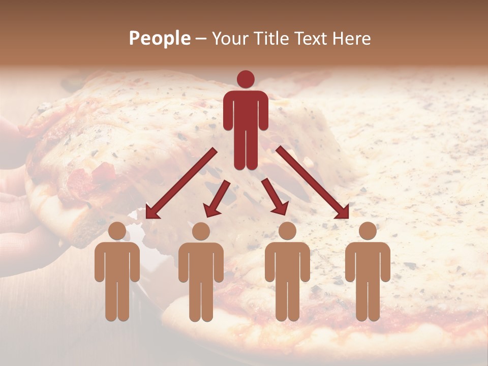 A Person Holding A Slice Of Pizza On A Plate PowerPoint Template
