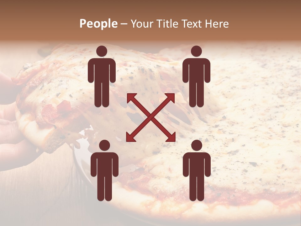 A Person Holding A Slice Of Pizza On A Plate PowerPoint Template
