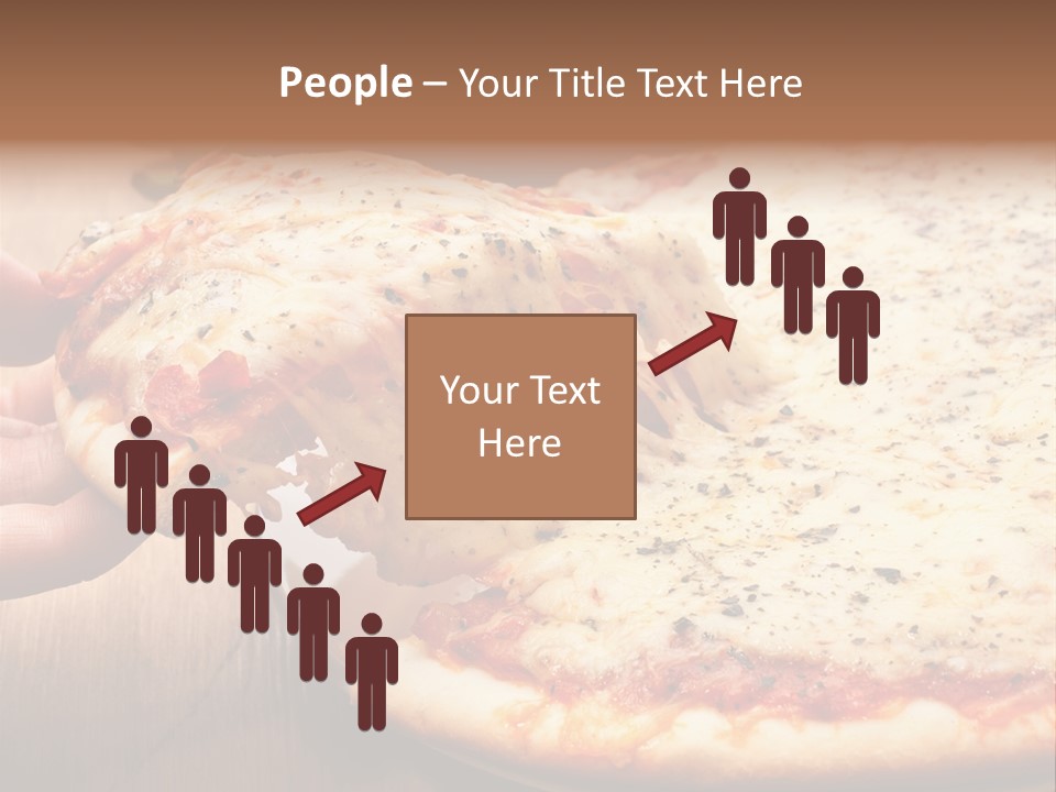 A Person Holding A Slice Of Pizza On A Plate PowerPoint Template