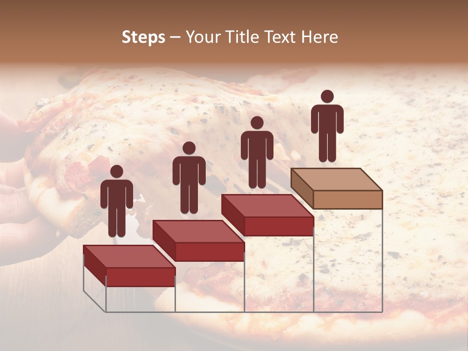 A Person Holding A Slice Of Pizza On A Plate PowerPoint Template