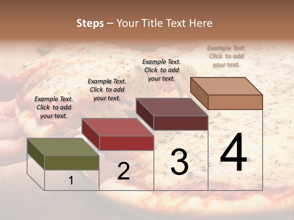 A Person Holding A Slice Of Pizza On A Plate PowerPoint Template