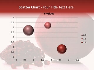 A Pomegranate And A Piece Of Pomegranate On A White PowerPoint Template