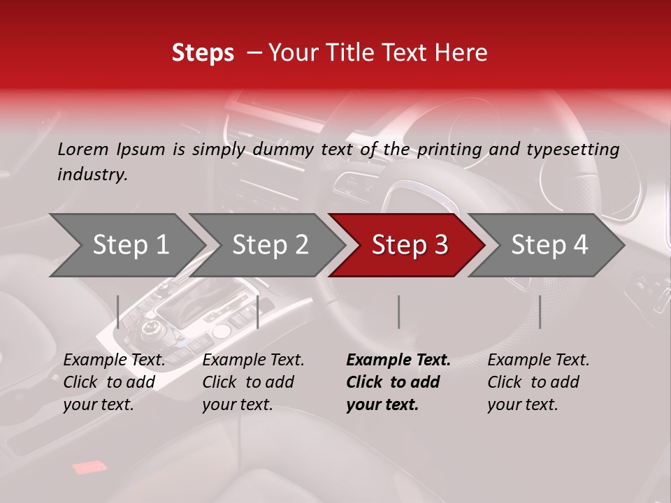 Speed Control Car PowerPoint Template