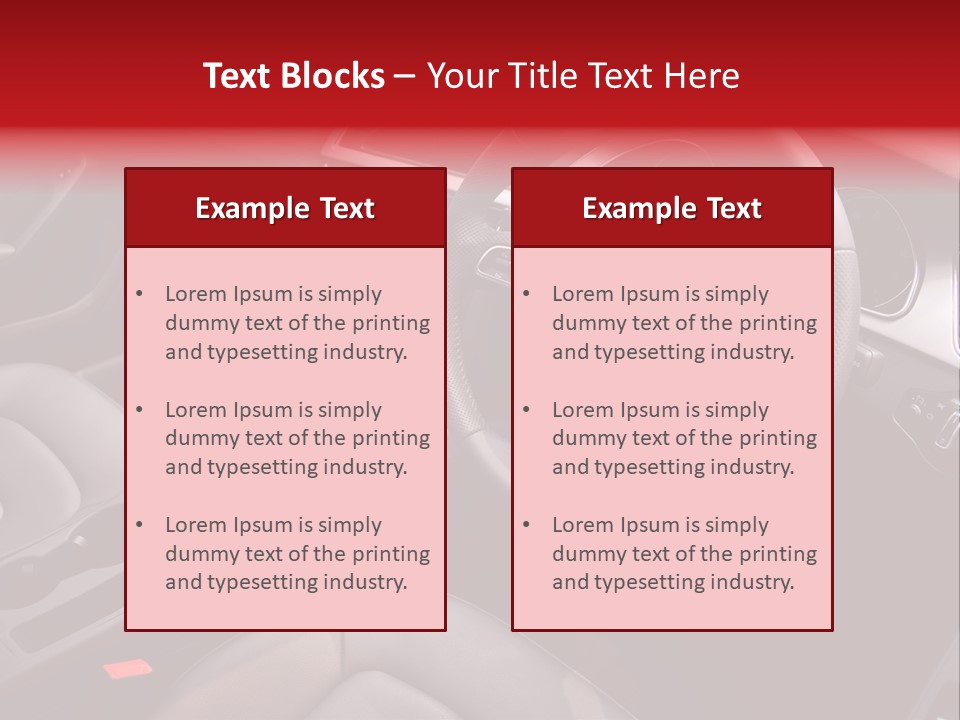 Speed Control Car PowerPoint Template