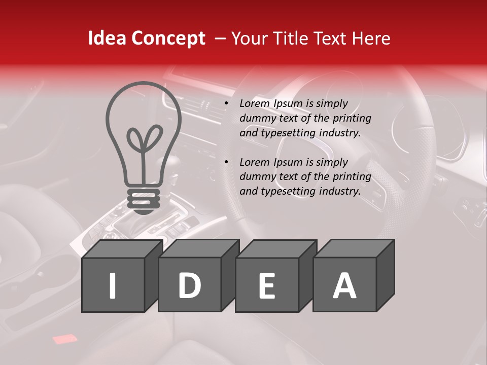 Speed Control Car PowerPoint Template