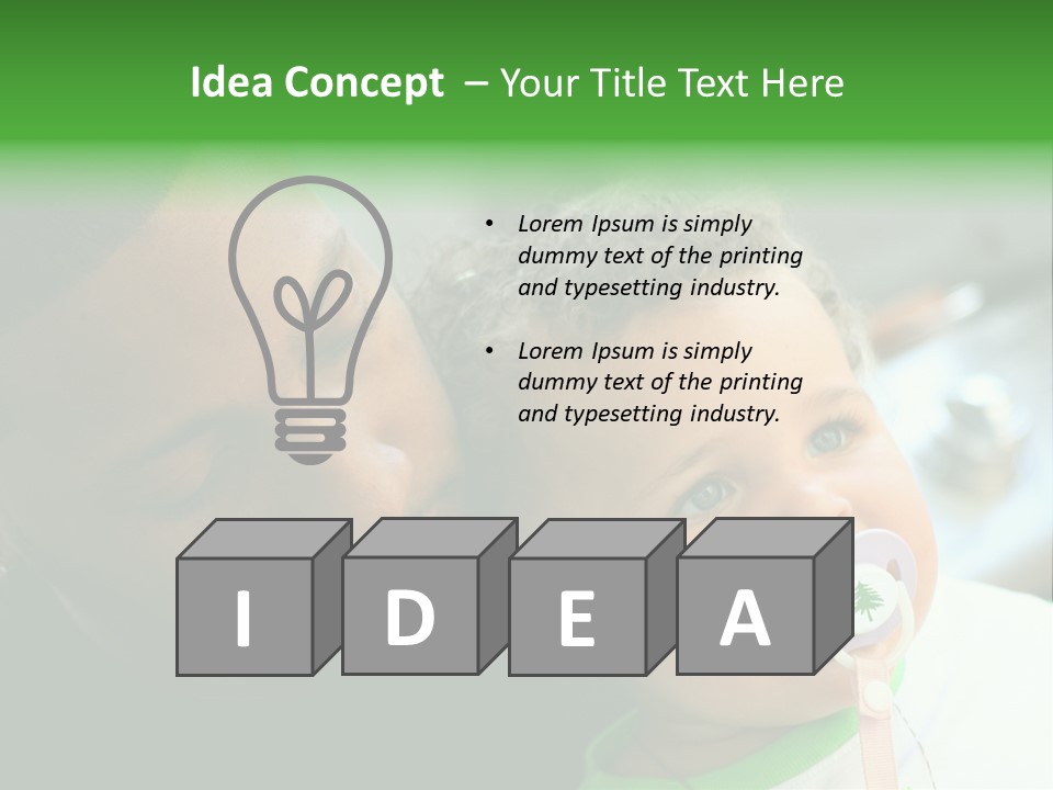 Daughter Stunning Love PowerPoint Template